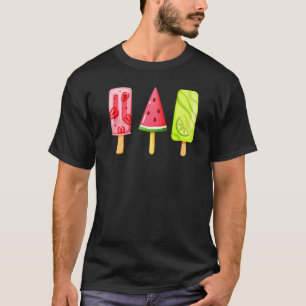 Watermelon Ice Cream Popsicle Ice Lolly Summer T-Shirt