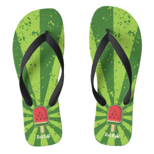 Watermelon Ice Cream Stick Flip Flops