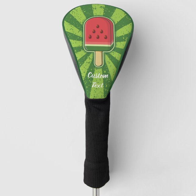 Watermelon Ice Cream Stick Golf Head Cover (Front)