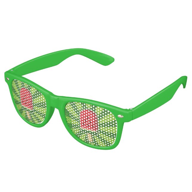 Watermelon Ice Cream Stick Retro Sunglasses (Angled)