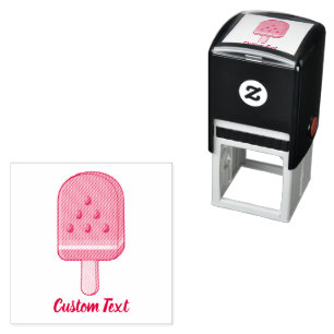 Watermelon Ice Cream Stick Self-inking Stamp
