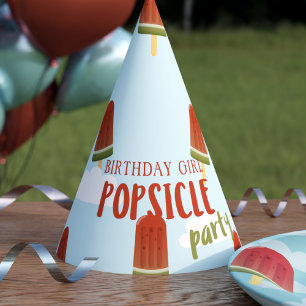 Watermelon Ice Pop Birthday Personalised Party Hat