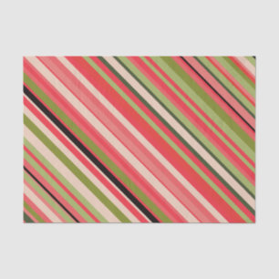 Watermelon-Inspired Stripes Tissue Paper