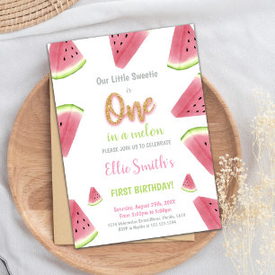 Watermelon Invitation, One in a melon invitation