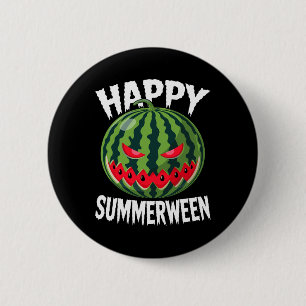 Watermelon Jackolantern Summer Halloween Happy Sum 6 Cm Round Badge