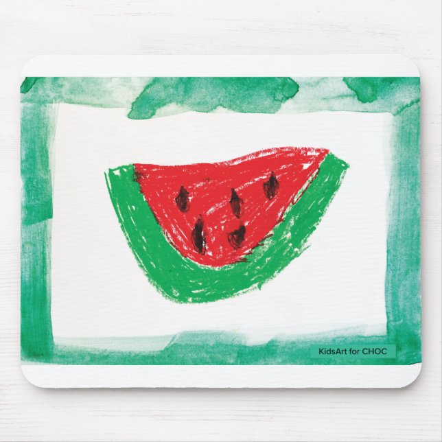 Watermelon - Kids Art for CHOC Mouse Mat (Front)