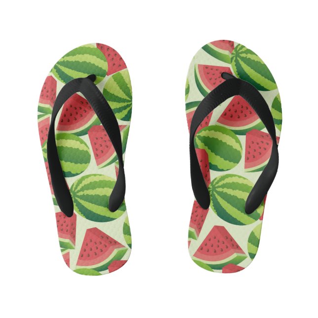 Watermelon Kid's Flip Flops (Footbed)