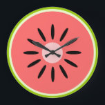 Watermelon Large Clock<br><div class="desc">A slice of fruit.</div>