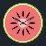Watermelon Large Clock<br><div class="desc">A slice of fruit.</div>
