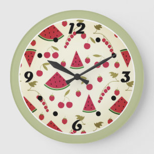 Watermelon Large Clock