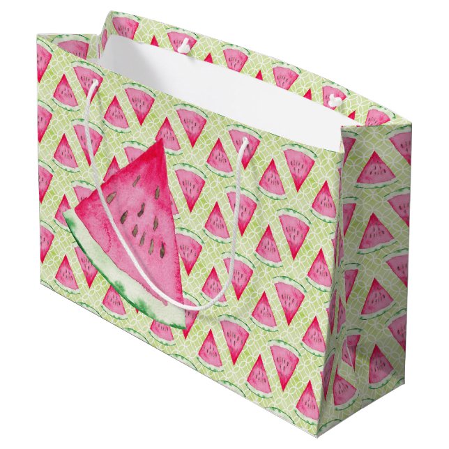 Watermelon Large Gift Bag (Back Angled)
