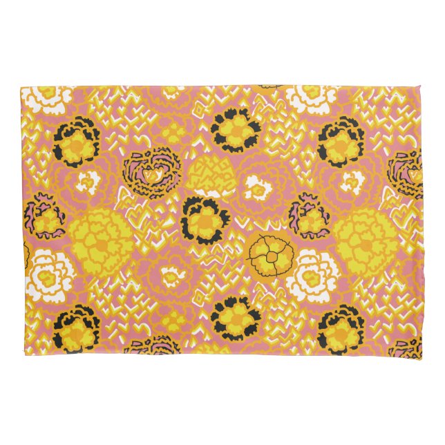 Watermelon Lemon Gold Pillowcase (Front)