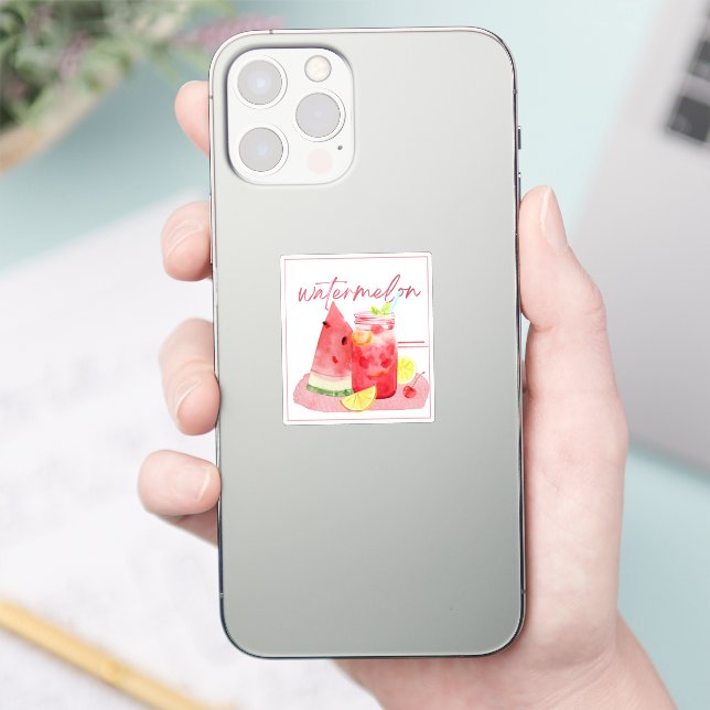 Watermelon Lemonade Watercolor Art (Phone)