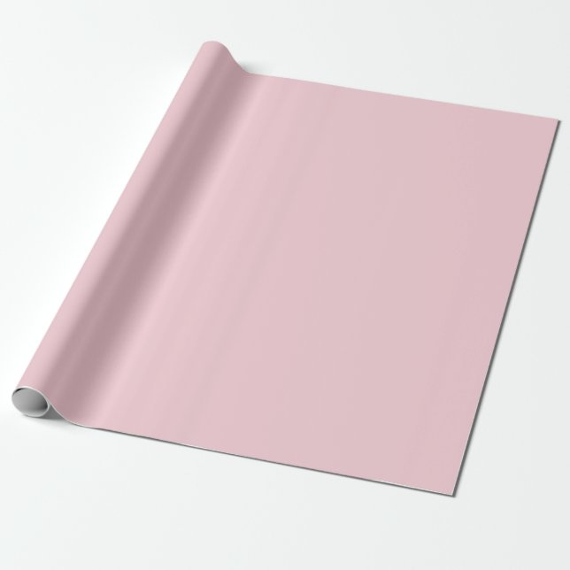 Watermelon Lollipop Pink Solid Colour  Wrapping Paper (Unrolled)
