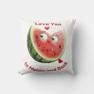 Watermelon Love: Sweet & Juicy Heart Cushion
