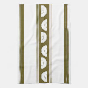 Watermelon Luxury Jacquard Stripes Tea Towel