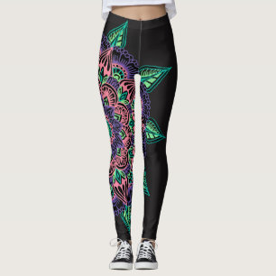 Watermelon Mandala Leggings