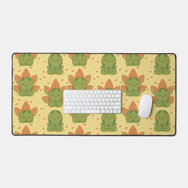 Watermelon Meditators Zen  Desk Mat (Keyboard & Mouse)
