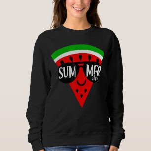 Watermelon Melon Fruit Summer Vibes Cool Watermelo Sweatshirt