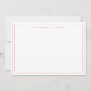 Watermelon Modern Professional Double Border Card