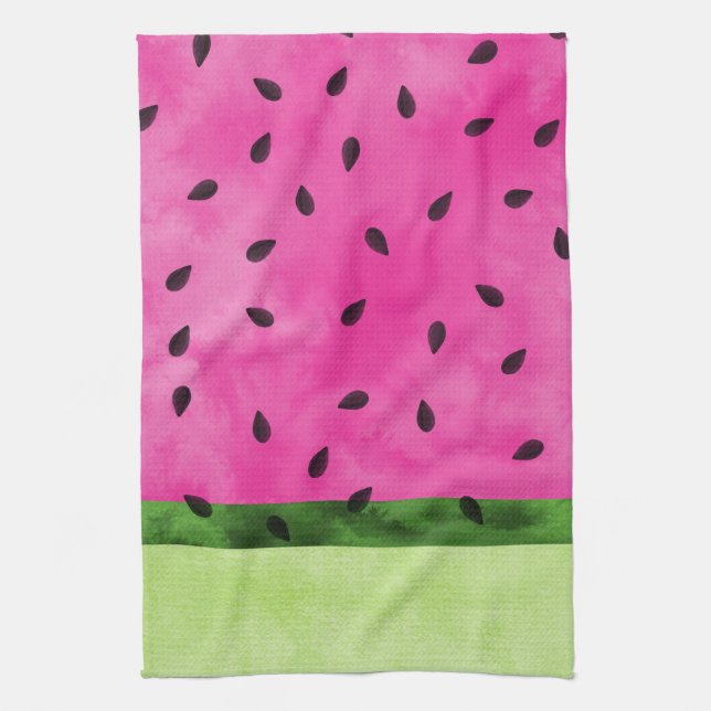 Watermelon Modern Tea Towel (Vertical)