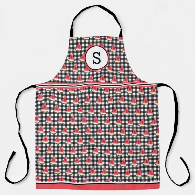 Watermelon Monogrammed Apron (Front)