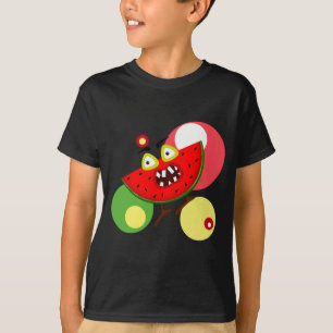 Watermelon monster fruit illustration T-Shirt