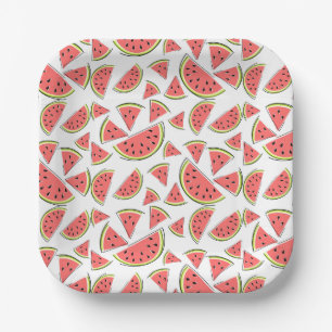 Watermelon Multi square Paper Plate
