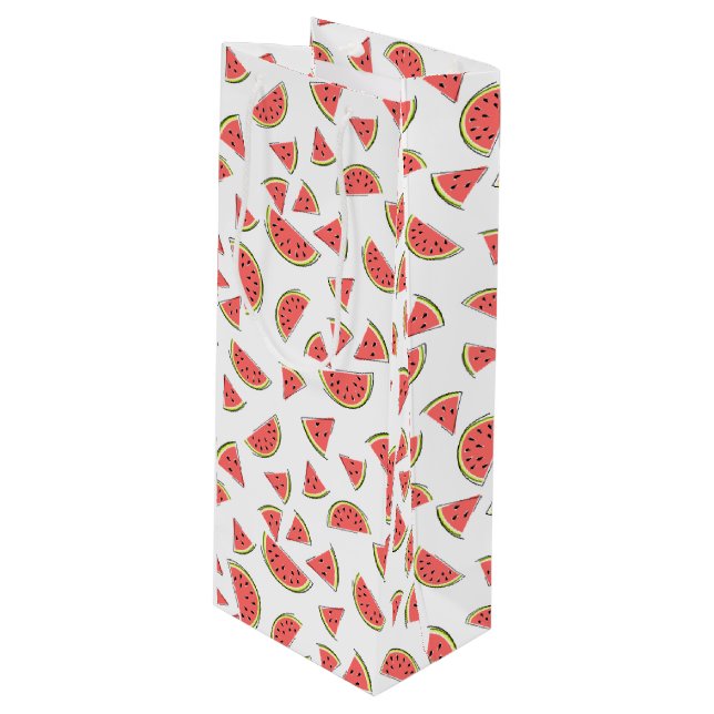 Watermelon Multi Wine Gift Bag (Front Angled)