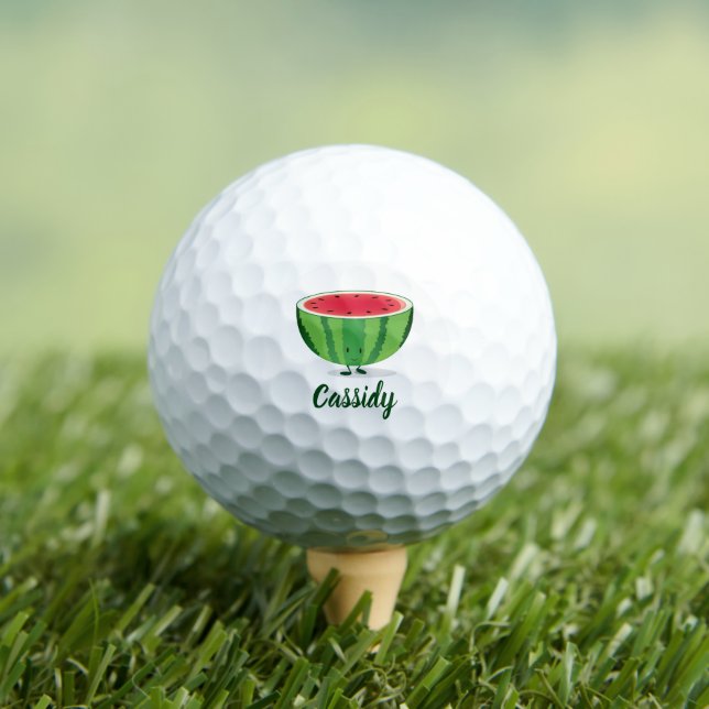 Watermelon Name Food Golf Balls (Insitu Tee)