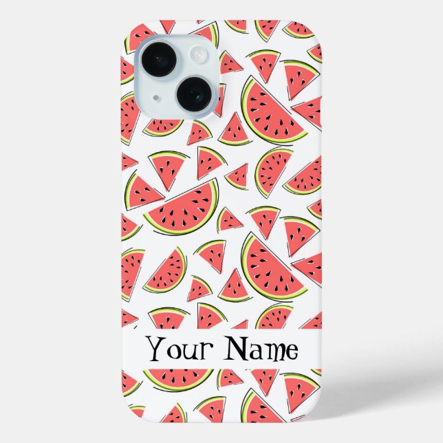 Watermelon 'Name' Multi iPhone case (Back)