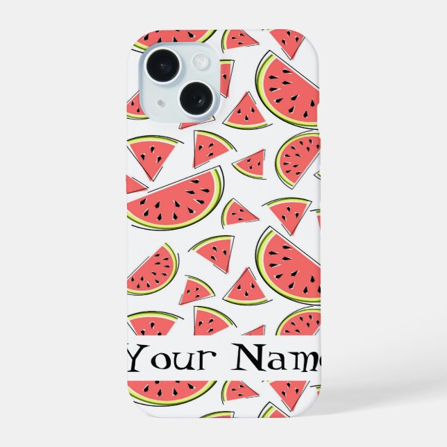 Watermelon 'Name' Multi iPhone case (Back)