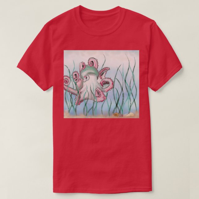 Watermelon octopus T-Shirt (Design Front)