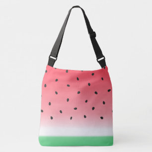 Watermelon Ombre Stripes Crossbody Bag