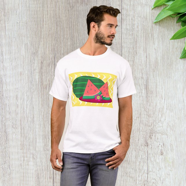 Watermelon On A Plate Mens T-Shirt (Creator Uploaded)