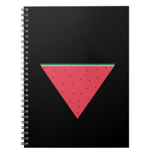 Watermelon on inverted red triangle resistance notebook