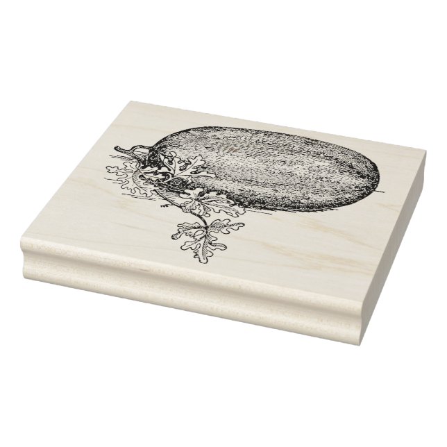 Watermelon on the Vine Rubber Stamp (Stamp)