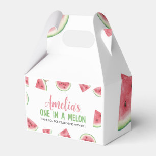 Watermelon One In A Melon Birthday Party Favour Bo Favour Box