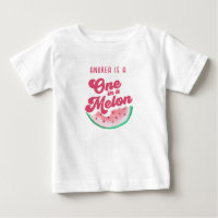 Watermelon One in a Melon Retro First Birthday