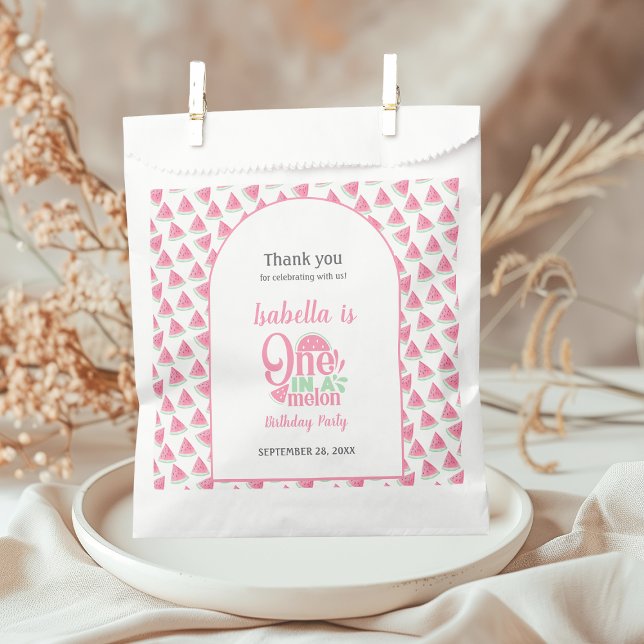 Watermelon One In A Melon Sweet Girl Favour Bags (Creator Uploaded)