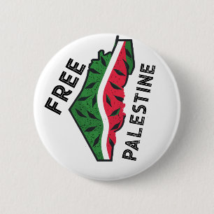 watermelon palestine 6 cm round badge