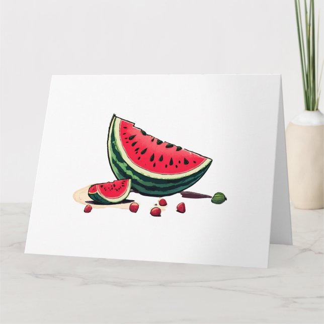 Watermelon Palestine Card (Front)