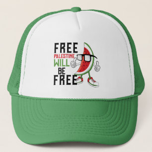 Watermelon Palestine fFreedom Trucker Hat