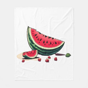 Watermelon Palestine Fleece Blanket