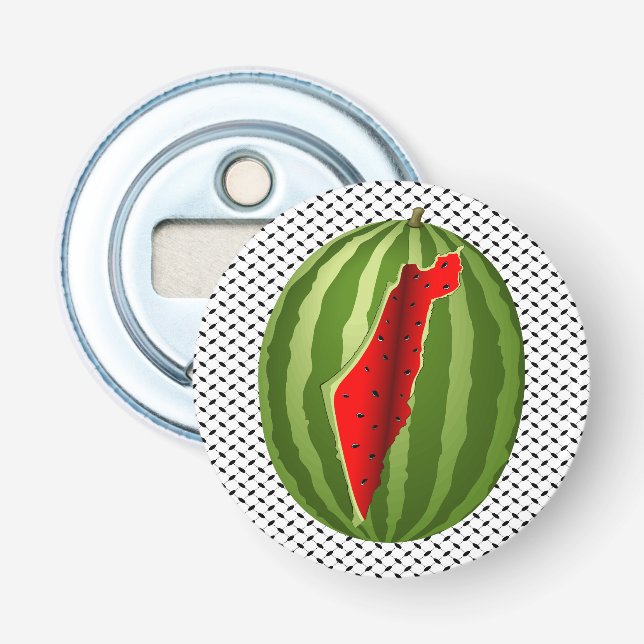 Watermelon Palestine Map Slice Bottle Opener (Front)