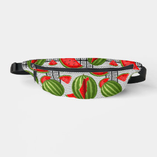 Watermelon Palestine Map Slice Bum Bags