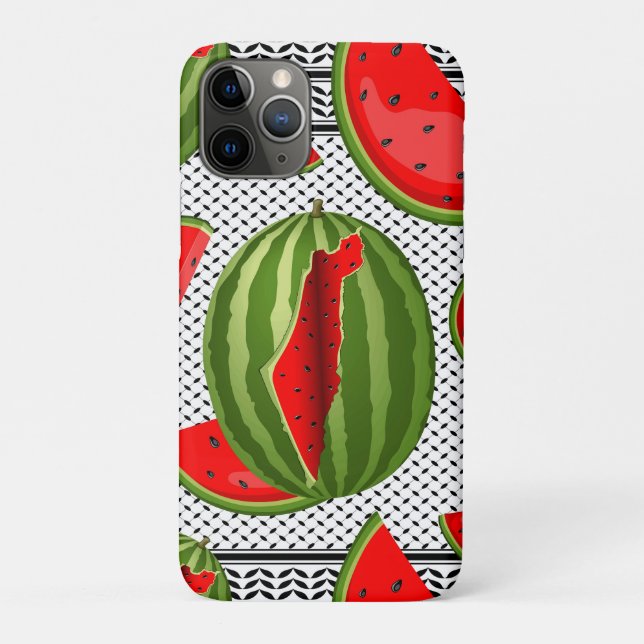 Watermelon Palestine Map Slice Case-Mate iPhone Case (Back)