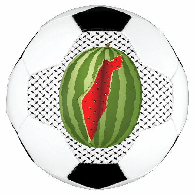 Watermelon Palestine Map Slice Football (Front)