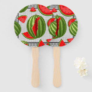 Watermelon Palestine Map Slice Hand Fan