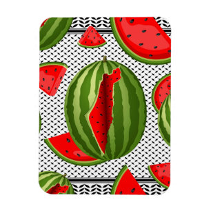 Watermelon Palestine Map Slice Magnet